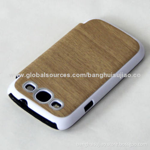 2014 S-view Wooden Case for Samsung Galaxy S3 with Stand